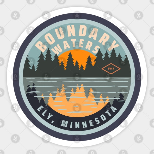 Boundary Waters Canoe Wilderness Area, Ely, Minnesota Sticker by Spatium Natura